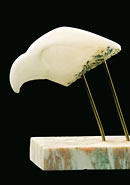 Small Birds Head - Alabaster